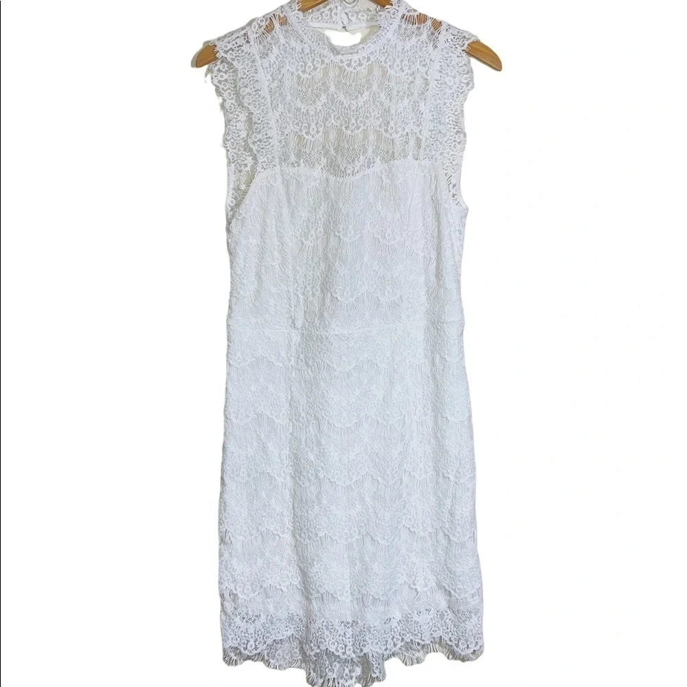 Free People Cora Daydreamer Lace Dress in White Sz. Large NWT